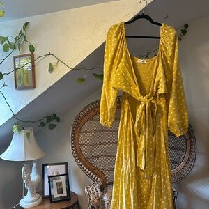 Yellow Polka Dot Dress